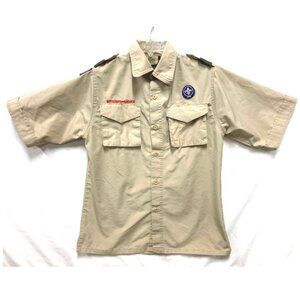 Boy Scout Uniform Shirt Youth Large Short Sleeve BSA Official